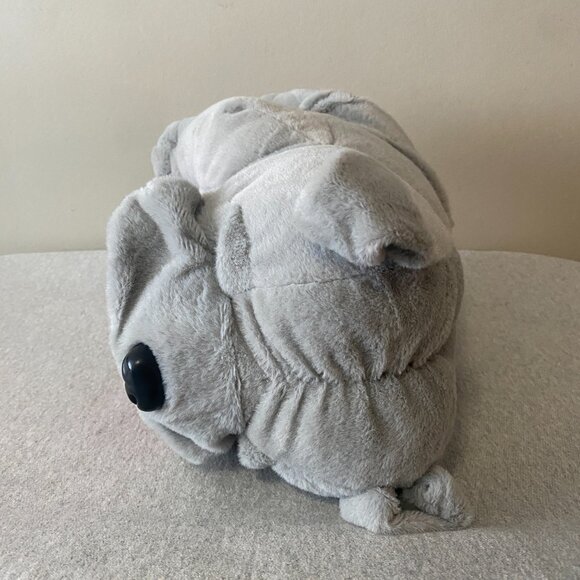 NWOT Shoppers Drug Mart Valentine's Day XOXO Grey Bulldog Pink Bow 14" - Picture 5 of 7